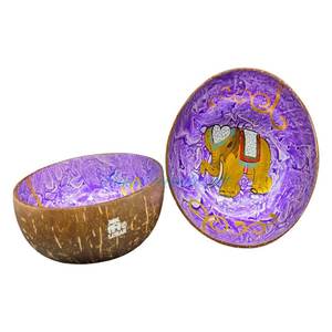 Cuencos de coco lacados ecológicos de color bonito de forma moderna ODM Material natural de Vietnam ODM Forma moderna Color bonito - Product Image 1