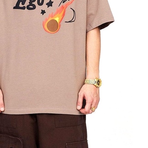 Mens T-shirts for Casual Outdoor Style 100% Cotton Breathable Oversized Fit Short Sleeve Wholesale New Worsted - Product Image 4