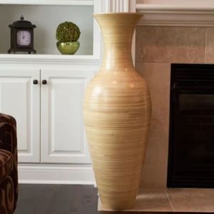 Bamboo Flower <b>Vase</b> Handmade Natural Eco Friendly Decorative Home Decor Living Room Tabletop Display Wholesale Supplier Homeware - Product Image 4