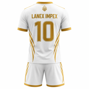 Ensemble de maillots de football personnalisés sublimés, uniforme de football pour hommes, vêtements de sport, chemise et short respirants, séchage rapide, kit d'entraînement d'équipe personnalisé - Product Image 3