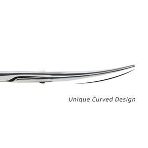 Tijeras para Cutículas de Acero Inoxidable con Hoja Curva de 3.9 Pulgadas, Punta Afilada, Borde Liso, Plegables, para Diestros, Duraderas, para Salón de Belleza y Manicura - Product Image 3