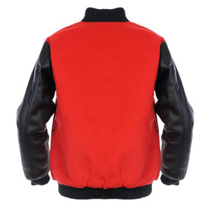 High Quality Crew Neck Letterman Varsity <b>Jacket</b> Men Plus Size <b>Leather</b> Sleeve Men's College Varsity <b>Jackets</b> In Wholesale Price - Product Image 2