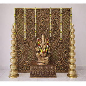 การจัดงานแต่งงานแบบอินเดียใต้ พร้อมพิธีบูชาพระกฤษณมณี  ตกแต่งอย่างหรูหรา ฉากหลังวินายากาปุจัน  ตกแต่งพิธีการกันปัตตีรุ่นล่าสุด สำหรับงานอีเว้นท์ในสหรัฐอเมริกา - Product Image 1