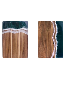 Handmade Wood <b>Cheese</b> Board with Epoxy Resin Cutting Board Charcuterie Boards and Serving Tray Gift for Kitchen - Product Image 1