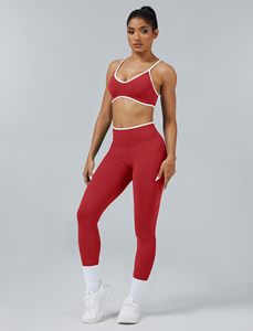 Conjunto Deportivo de 2 Piezas para Mujer, Sujetador Deportivo con Bloques de Color, Leggings de Cintura Alta con Efecto Push-Up, Conjunto para Gimnasio - Product Image 2