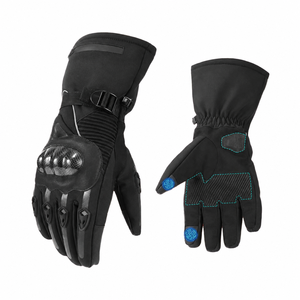 Gants de ski d'hiver pour hommes, légers, chauds, en cuir, imperméables au vent, à écran tactile, très vendus - Product Image 1