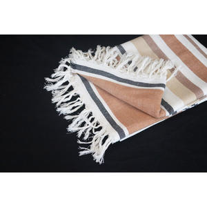 Toalla Fouta Hammam Turca de Lujo Moderna a Rayas Reciclada, la Mejor Calificada para Exportación, Ecológica, de Algodón, de Secado Rápido y Súper Suave - Product Image 2