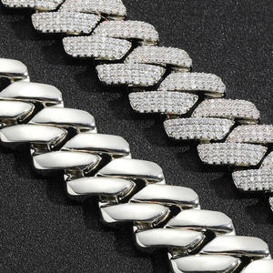 Luxury Gold Plated Diamond Hip Hop Cuban Link <b>Chain</b> with CZ Stones for <b>Rappers</b> Fashion Jewelry Wholesale Gift Available for Sale - Product Image 1