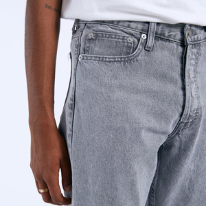 Pantalones Vaqueros Casuales Transpirables para Hombre, Estilo Vintage a Rayas, Corte Holgado, Pierna Ancha, Lavados, Estilo Hip Hop Urbano - Product Image 4