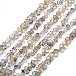 Venta al por Mayor de Cuentas de Piedras Preciosas Sueltas de Aguamarina 100% Naturales, Hechas a Mano, con Forma de Corazón Facetado, para la Elaboración de Joyería y Collares - Product Image 2