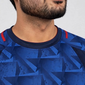 Maillot de football personnalisé pour homme, sublimation, séchage rapide, respirant, antibactérien, UPF 50+, polyester écologique, short de sport - Product Image 4