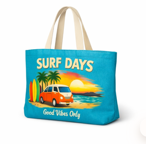 Sac de plage en toile imprimé avec logo personnalisé, grand format, avec poignée épaule, sac de plage en toile imprimé - Product Image 3