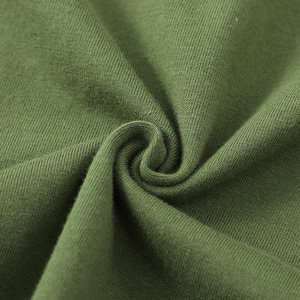 T-shirt en coton vert olive surdimensionné pour homme avec imprimé lettres sur le devant, col rond décontracté, manches courtes, jersey tricoté respirant - Product Image 5