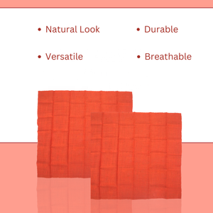 Tela de arpillera de yute teñida de naranja de alta calidad Tela natural biodegradable de 38 pulgadas para trabajos artesanales, decoración y fabricación de bolsas - Product Image 6