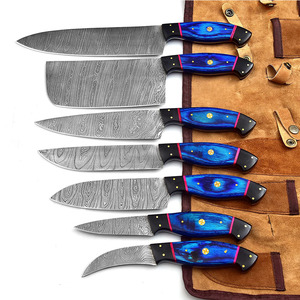 Ensemble de couteaux de cuisine en acier Damas de haute qualité, respectueux de l'environnement, collection de couteaux de cuisine multi-pièces avec manche ergonomique - Product Image 4