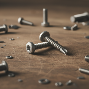 PDC Model 7.1 Pan Head Self-Drilling Point Stainless Steel (304/316/410) Metric/Inch Standard Thread Natural Finish Class 8 - Product Image 1