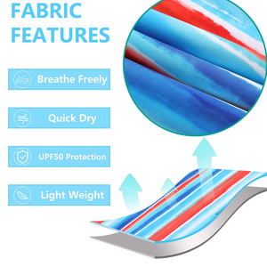 Men Stripe <b>Print</b> Swim Shorts Quick Dry Beach Shorts Elastic Waist Drawstring Summer Swimming Trunks Custom Logo OEM - Product Image 3