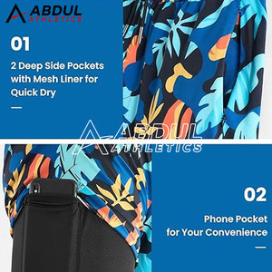 Versatile Gym <b>Shorts</b> For Running Exercise Training And Sports Activities With Comfortable Breathable Performance Fabric - Product Image 3