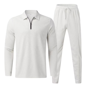 Conjunto Deportivo Transpirable de Tela Nueva al Mejor Precio al por Mayor, Traje Deportivo para Hombre, Camiseta Polo y Pantalones, Conjunto para Entrenamiento y Jogging - Product Image 5