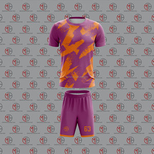 Maillot de football personnalisé de haute qualité 100% polyester à col rond et manches courtes Respirant Séchage rapide Vêtements d'entraînement de football - Product Image 5