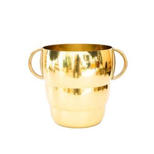 Fancy Design Brass <b>Ice</b> <b>Bucket</b> Shiny <b>Gold</b> Finished WIne Cooler Home Hotel Barware Use Wine Chiller With Handle - Product Image 1