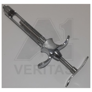 Dental Hand Manual Aspiration Injection Syringe Anesthesia 8254.07 Instrument Set Chrome Plated Frazier Suction Tube Medic - Product Image 5