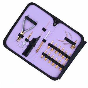 Kit de Herramientas para Extensiones de Cabello de Salón: Alicates de Micro Anclaje, Alicates de Remoción, Cortador de Queratina, Tijeras de Gancho, Accesorios de Seccionamiento - Product Image 6