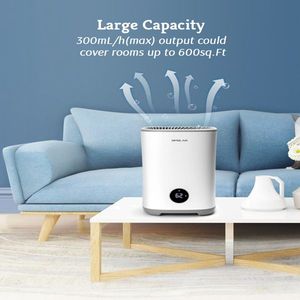 Umidificatore Silenzioso con Caricamento dall'Alto da 0,79 Galloni con Umidostato e Timer, per Camera da Letto, Senza Nebbia, Filtri Inclusi, Durata 10-17 Ore - Product Image 2