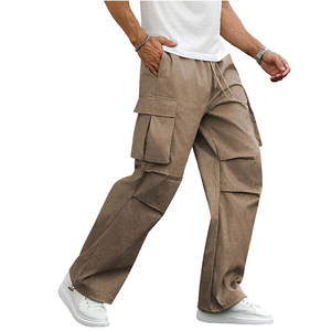 Pantalones Cargo para Hombre de Marca Privada, Pantalones Cargo de Color Liso, Pantalones Cargo con Múltiples Bolsillos - Product Image 1