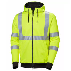 Sudaderas de alta visibilidad con tiras reflectantes para trabajadores de la construcción, sudaderas de trabajo de forro polar en venta. - Product Image 1