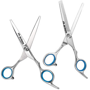 Ciseaux de coiffure professionnels en acier inoxydable avec revêtement en titane pour une coupe de précision - Product Image 1