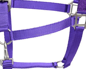 Selle anglaise en nylon à logo personnalisé à forte demande Halter de course de chevaux Headstall équestre confortable - Product Image 3