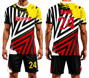Adult Soccer Uniforms <b>Custom</b> Team Uniform Set Quick Dry Breathable Spandex/Polyester Football Jersey Premium Quality Crew Neck - Product Image 1
