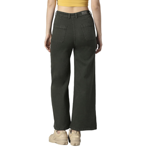 Premium Quality Women <b>Denim</b> Pants Soft Comfortable <b>Stretch</b> Cotton Blend Fabric Perfect for Travel Work Lounge - Product Image 2