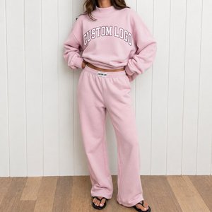 Pull en maille oversize à col rond pour femme, col montant, style décontracté, streetwear, tendance, mode hiver - Product Image 2