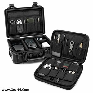 Sac de premiers secours médical portable 20L en nylon avec double sangle et fermeture éclair, résistant à l'eau, pour kit d'urgence, organisateur de rangement, blanc - Product Image 2
