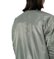 Fournisseur d'usine OEM, veste bomber en satin personnalisée pour hommes, streetwear, veste décontractée tendance pour l'hiver