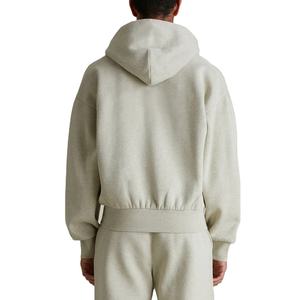 Sudaderas con Capucha Personalizadas, Estilo Holgado, Lavado Ácido, Hombros Caídos, Cierre de Cremallera, 100% Algodón, Felpa Francesa, Ropa Urbana Masculina, Color Sólido - Product Image 5