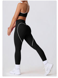 กางเกงเลกกิ้งออกกำลังกายกลางแจ้ง รุ่น New Sweet Heart Line Peach Butt ใส่สบาย กระชับ ป้องกันแบคทีเรีย ทนทานต่อการเกี่ยวขาด เหมาะสำหรับวิ่ง ฟิตเนส และยิม - Product Image 4