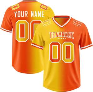 เสื้ออเมริกันฟุตบอลแบบสั่งทำพิเศษในปากีสถาน ผ้าตาข่ายพิมพ์ลายแบบซับลิเมชั่น แขนสั้น ระบายอากาศได้ดี ชุดแฟนคลับ - Product Image 4