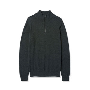 Sweat-shirt en molleton 100 % coton pour homme, col montant zippé, qualité supérieure, broderie et impression personnalisées, respirant, service OEM - Product Image 1