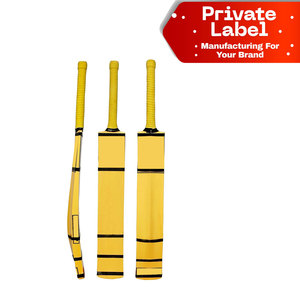 Vente en gros usine : Batte de cricket à double lame pour balles de tennis, Batte de puissance pour balles de tennis, Batte de cricket et de tennis à design personnalisé, avec manche demi-canne - Product Image 1