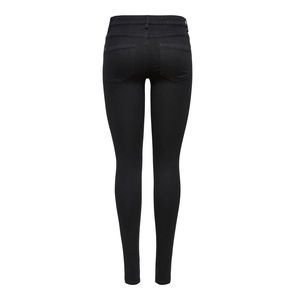 Jeans Negros de Mezclilla de Última Moda para Mujer, Corte Ajustado, Cintura Media, Elásticos, Tipo Lápiz, Servicio OEM - Product Image 3