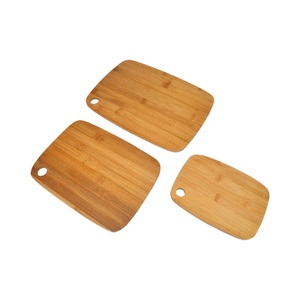 Set of 3 Wooden Chopping <b>Blocks</b> Rectangle With Handle Combination Package Handmade Salad Meat Cutting Board On Sale - Product Image 6