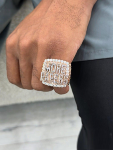 Bague Moissanite Iced Out de Luxe Hip Hop pour Homme, Bijou Tendance - Product Image 2