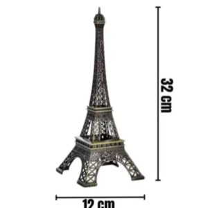 Torre Eiffel antigua de latón, decoración para el hogar, accesorios de mesa para bodas - Product Image 3