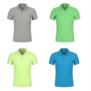 Polo pour homme 100% coton respirant avec logo brodé personnalisé, décontracté, à manches courtes, vêtements de sport, uniforme - Product Image 5