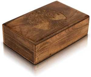 Hand Carved Tree of Life Wooden <b>Storage</b> Box Rectangular Keepsake <b>Chest</b> Solid Wood Jewelry Organizer <b>Storage</b> Container Box - Product Image 1