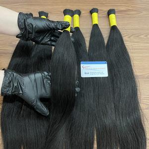 Vrais cheveux naturels bruts non traités, lisses et en vrac, cheveux de bébé, donneur unique, aspect naturel, de très haute qualité, prêt à être expédié - Product Image 4