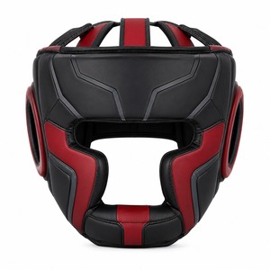 Protection de tête de boxe intégrale de haute qualité au design écologique, personnalisable en cuir véritable/PVC, confortable et protectrice - Product Image 6